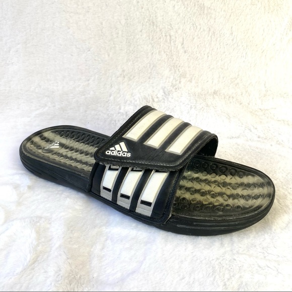 mens adidas velcro slides